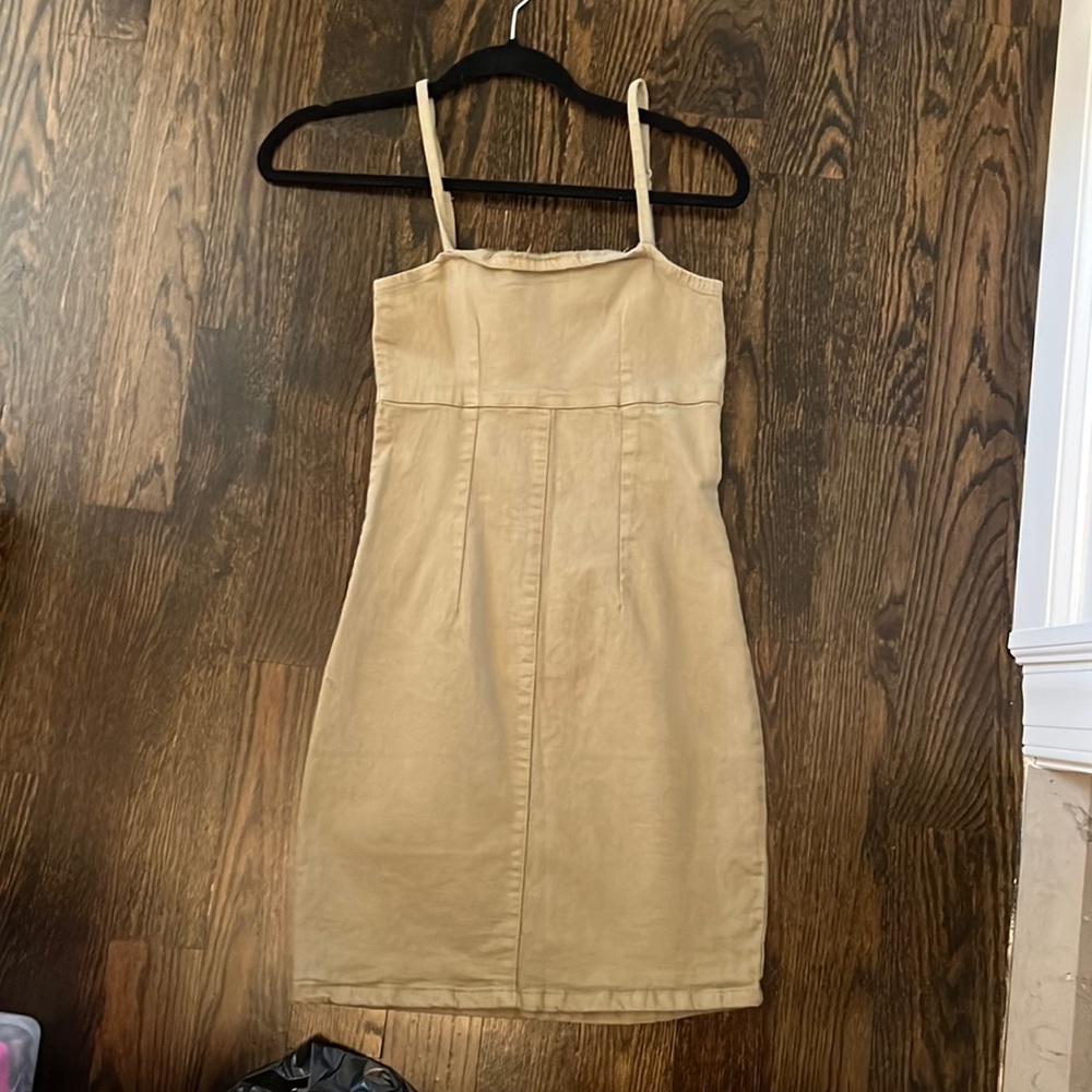 NWT cotton on- Olive green dress never worn size 2